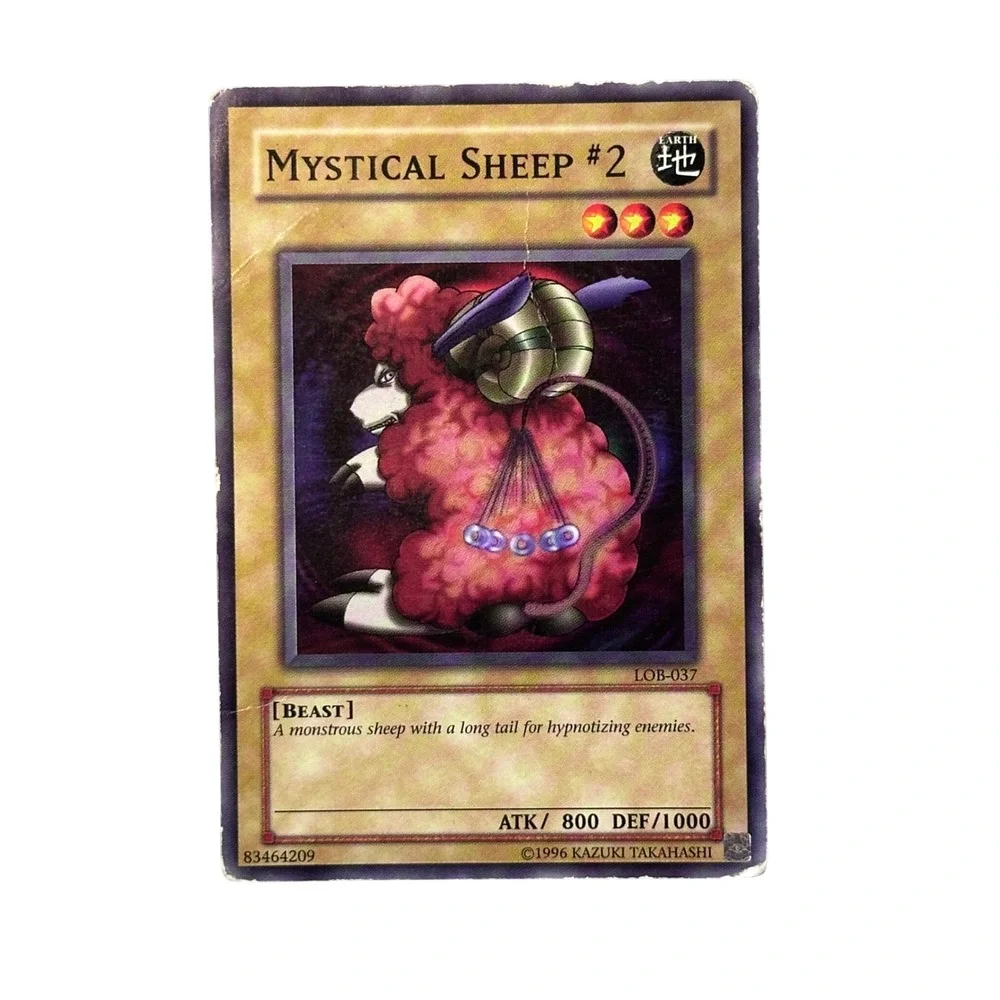Yu-Gi-Oh! Trading Card Mystical Sheep #2 LOB-037 Rare Vintage Beast Earth‎